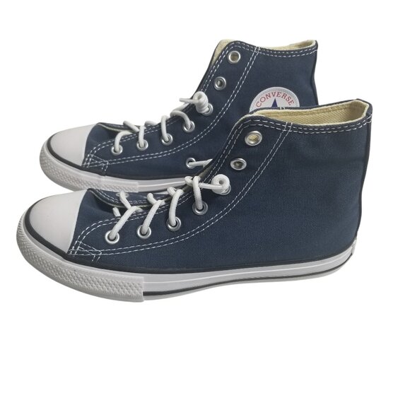 NWOB Converse Chuck Taylor All Star Youth Unisex Navy High Top Sneakers Sz 2 - Picture 1 of 9